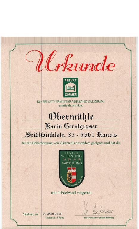 Obermuehle Lägenhet Rauris Exteriör bild
